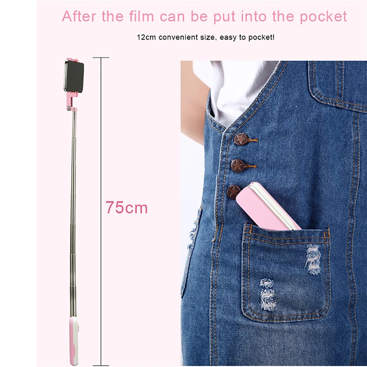 CYKE Мини Портативный bluetooth пульт дистанционного селфи палка легкий для Iphone samsung huawei xiaomi