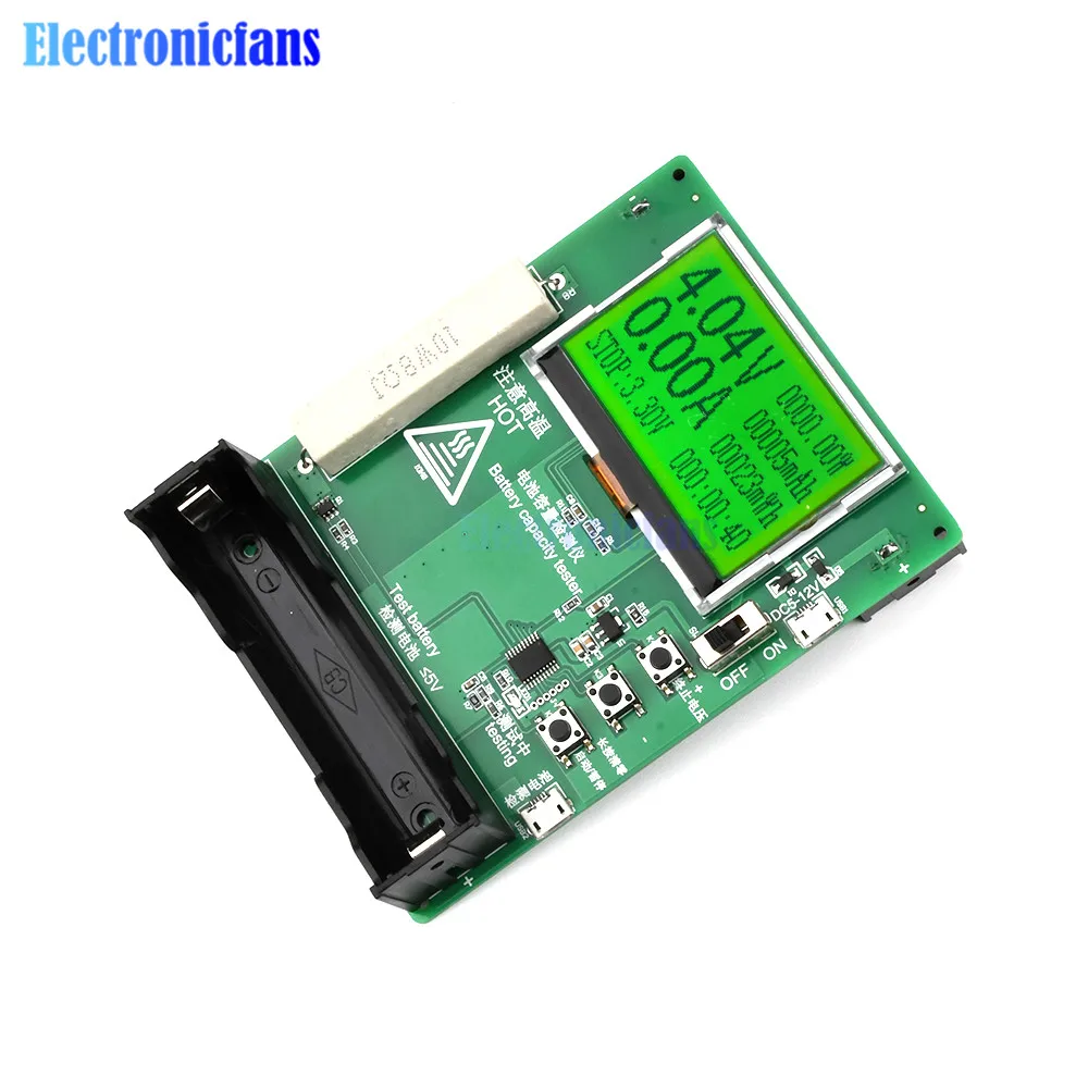 DC 5 V-12V 18650 цифровой ЖК-дисплей Дисплей литий-ионный аккумулятор тестер-измеритель