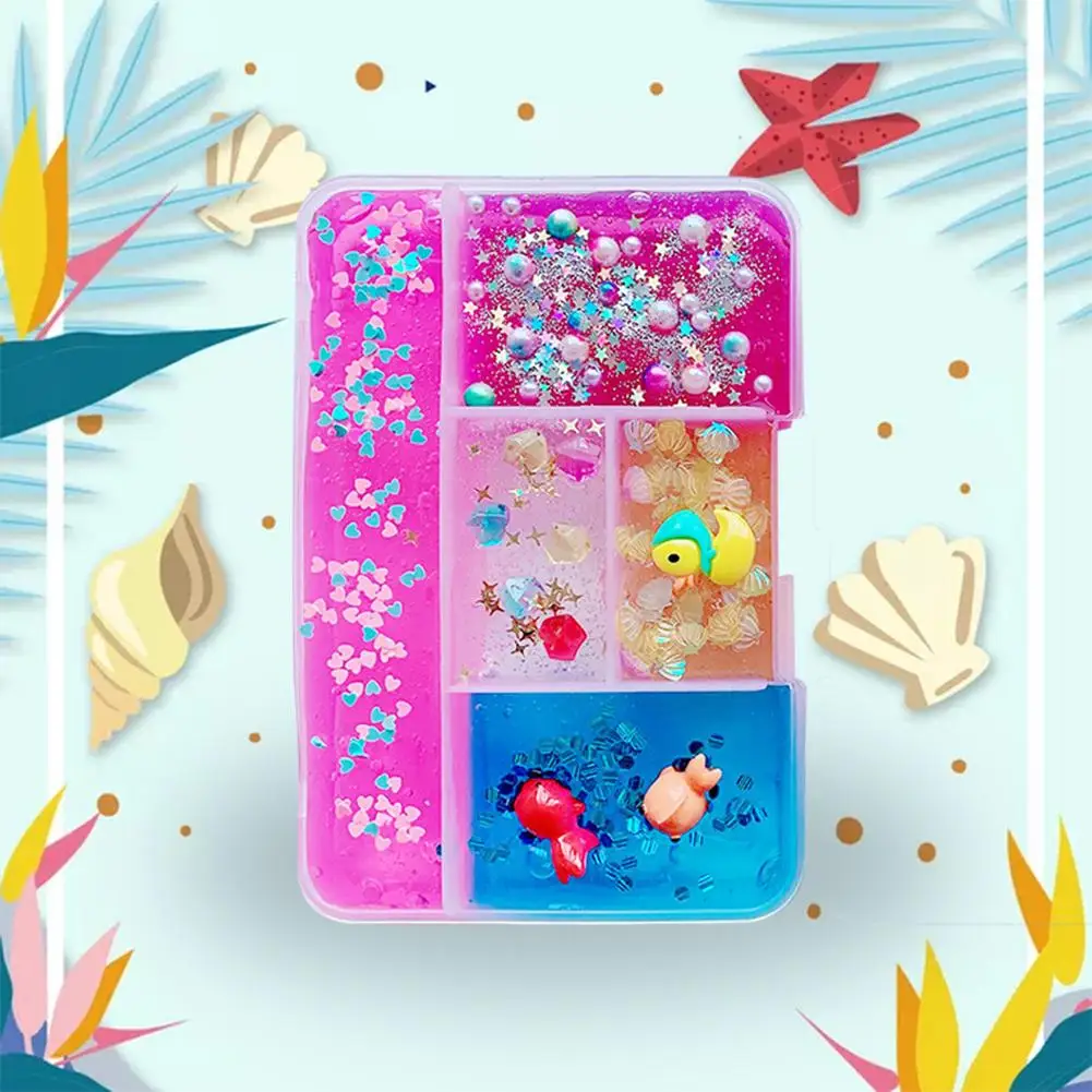 Favourite Boxed Sweet Roll Meatballs Cotton Mud Slime Bow Diy Slime Kit Crystal Toys Colorful Plasticine DIY Toys