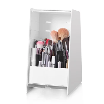

Desktop Makeup Brush Receive A Box Of Household Dust Makeup Brush Barrels Receive Acrylic With Cover