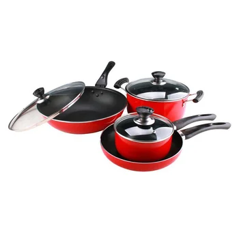 

Non-stick Pan Seven-piece Pot Set Wok Set Pot Set Pots and Fume-free Cooking Pots Kitchen Cooking Pot Pots and Pans Set Cookware
