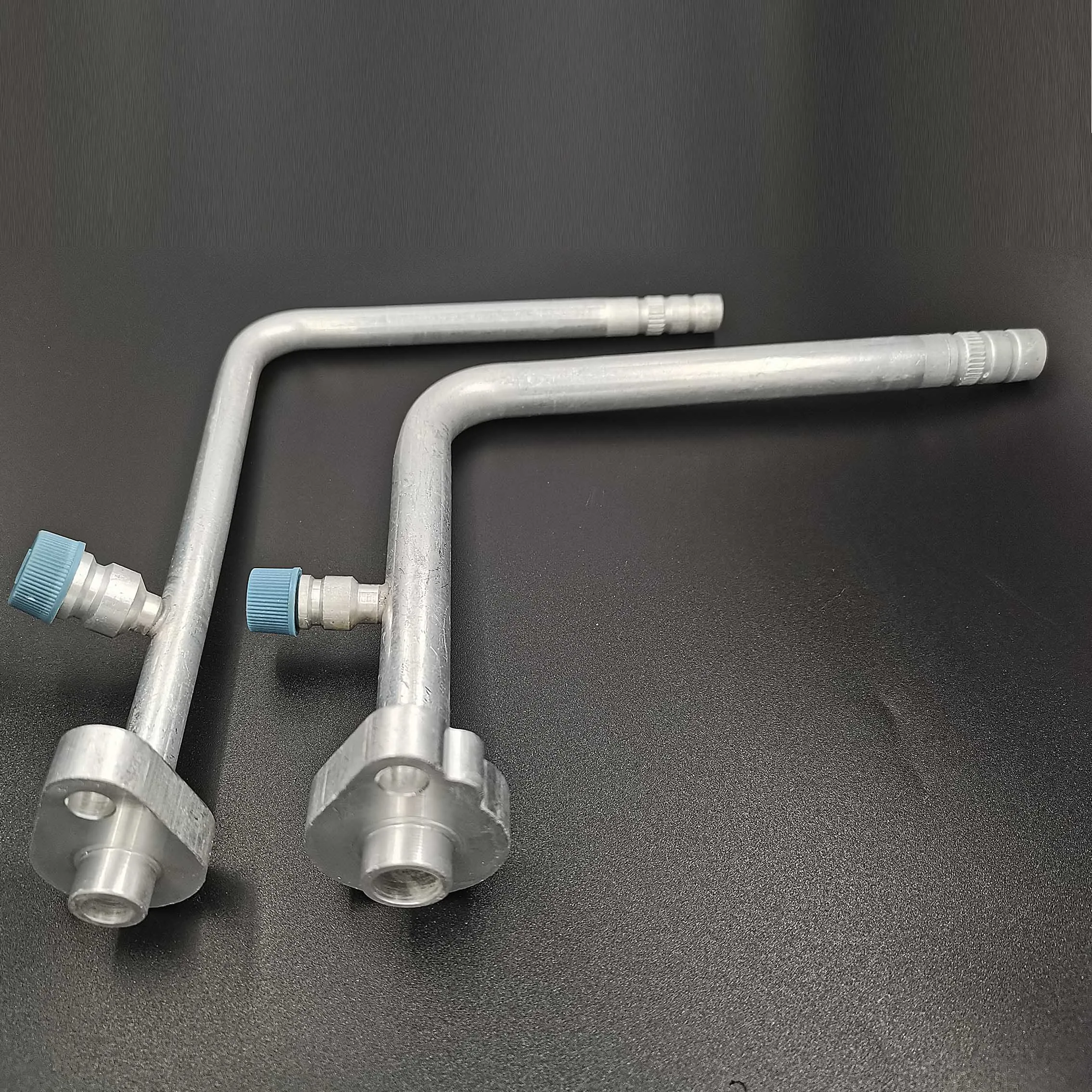 Auto Air Conditioning Pipe Fittings Volvo Excavators AC Compressors High/Low Side Hoses Aluminum Joints R134a Refrigerant Valves