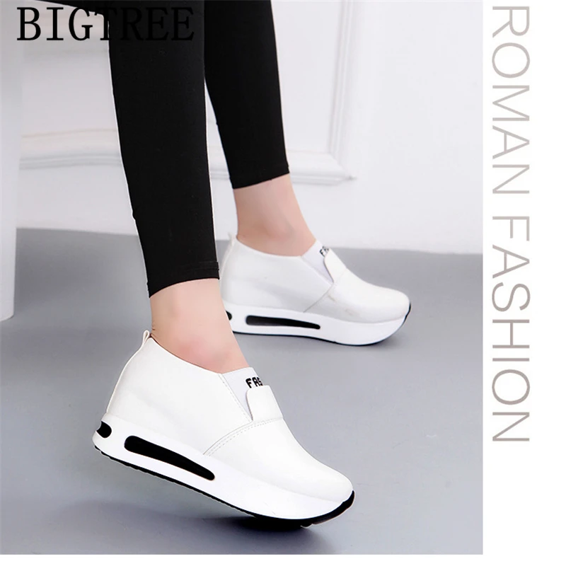 White Sneakers Shoes-woman Vulcanized Shoes Autumn Women Shoes Ladies Sneakers Zapatillas Con Plataforma Mujer Zapatillas Mujer