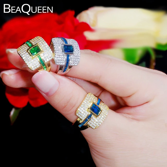 Western Designer Heart CZ diamond Wedding Engagement Rings 3pcs Sets for  Couples Lovers African dubai 24k gold plated jewelry