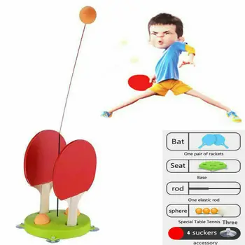 

Details about Table Tennis Trainer Equipment Rebound Robot Rebound Training Fixed indoor