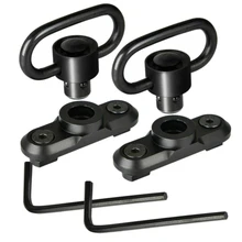 6 шт./2 комплекта, инструмент для крепления на слинг, поворотный переходник, Стандартная кнопка быстрого крепления для охоты и стрельбы, алюминиевый сплав для M-lok Rail