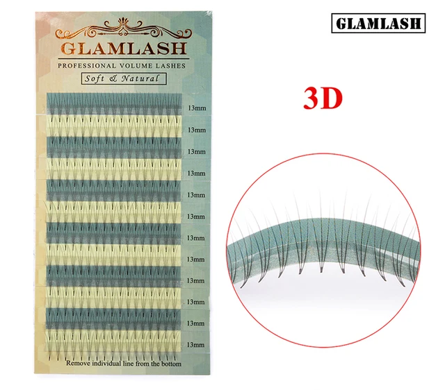 GLAMLASH 2D 3D 4D 5D 6D premade fans false eyelashes extension russian volume lashes faux mink individual lash extensions cilia 3D