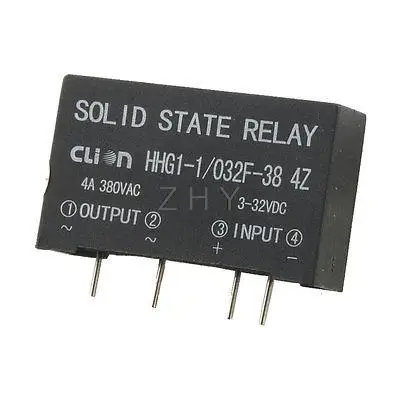 

HHG1-1/032F-38 4Z in 3-32V DC Out 380V AC 4A PCB Solid State Relay Svxuf