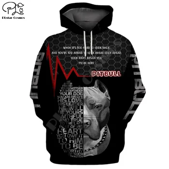 

New Mens clothing Funny pitbull Dogs 3d print hoodies autumn long sleeve Sweatshirts women pullover tracksuit hood hoody outwear