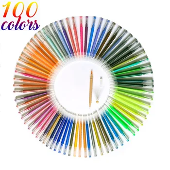 

100 Colors Fine Liner Dual Tip Brush Pen Felt-Tip Pen Drawing Painting Watercolor Art Marker Pens School Supplies