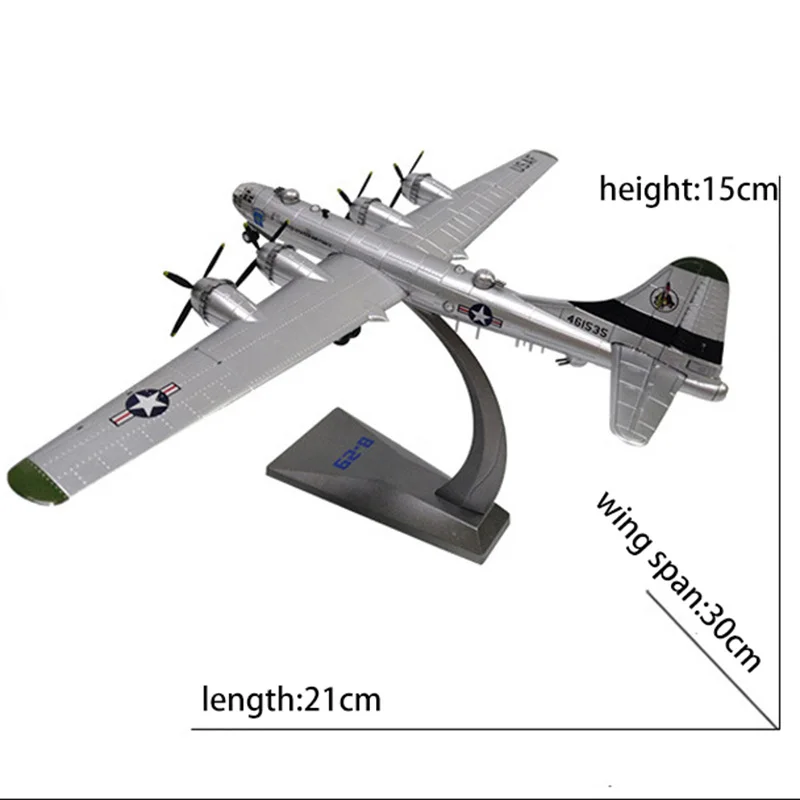 1/144 масштаб сплав бомбера США Air Force B-29 suперфоратор самолет детские игрушки Детский подарок для коллекции