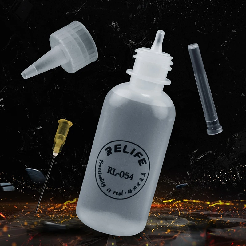 50ML Empty Liquid Alcohol Bottle Plastic Squeeze Bottle Container for Phone Repair Tools With Needle Tip