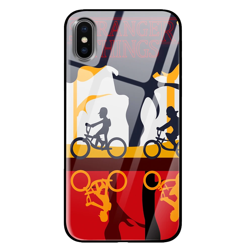12 Необычные вещи Сезон 3 закаленное стекло Роскошный чехол для iPhone 5 5S 6 6s 7 8 Plus X XS XR 11 Pro Max - Цвет: 12