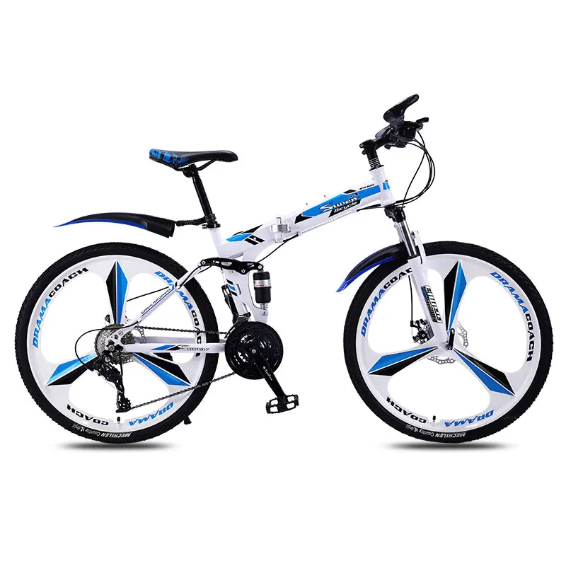 US $254.79 Sports and Entertainment Bicycle Folding Mountain Bike Speed Double Shock Absorber Male and Female Adult Mountain Bike