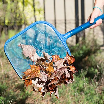 

Pool Cleaning Tool Kit Pond Dredge Leaves Rake Net Mesh and 10inch Cleaning Brush Scrub for Shallow Water