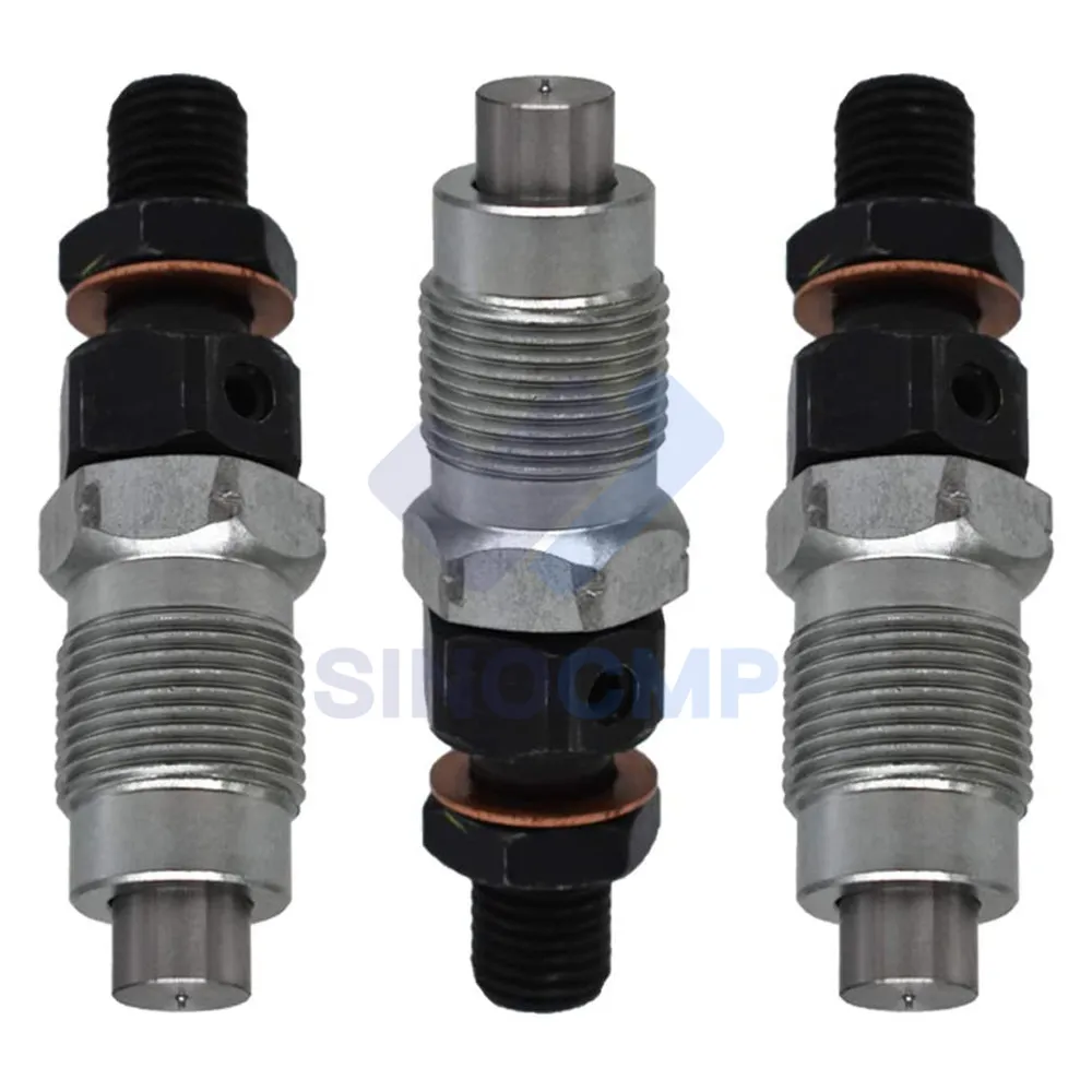 3X Fuel Injector 16082-53900 16082-53903 For Kubota D1403 D1503 D1703 V2203 12v 15471 60010 stop solenoid for kubota 052600 100 052600 1000 fuel shutoff stop solenoid