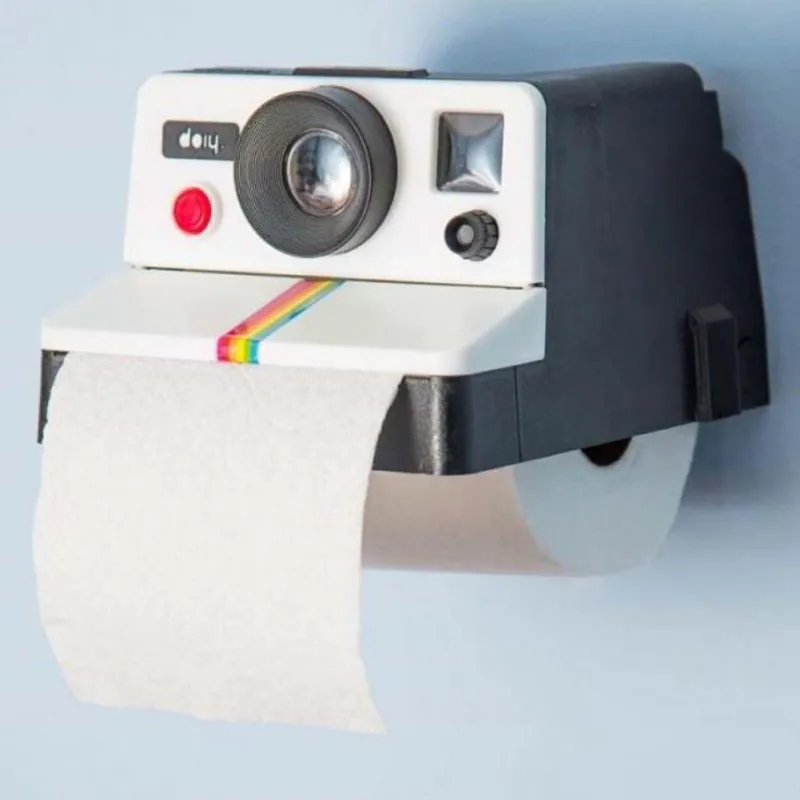 Пластиковый бумажный держатель для украшения дома, автомобиля, коробка для полотенец, ретро креативный бумажный держатель, портативный держатель для туалетной бумаги типа камеры uj