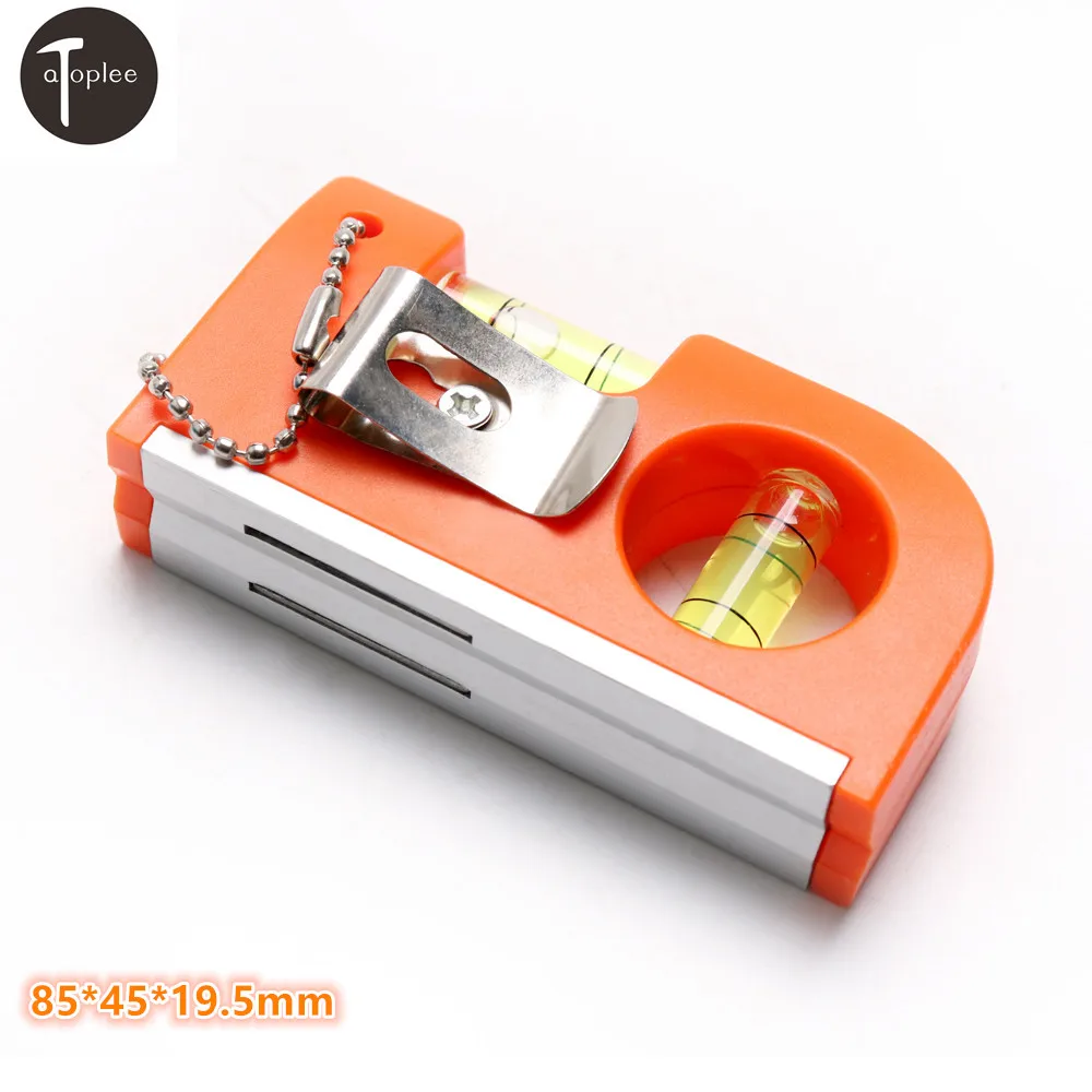 1PCS Mini Key Chain Level With Magnet V Stripe 85*45*19 