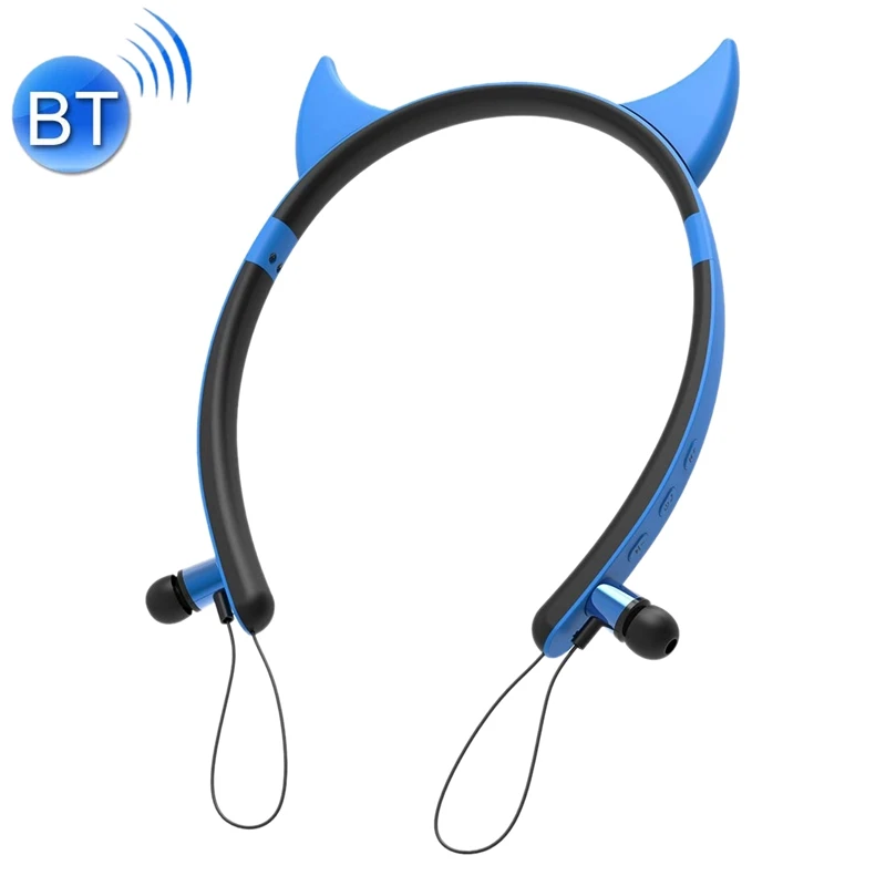 Полностью Универсальная Bluetooth беспроводная гарнитура, ZW29B мультфильм Дьявол Рог форма стерео на голову магнит Bluetooth наушники