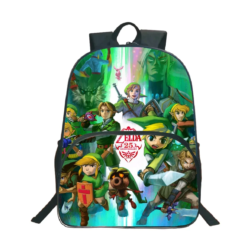 

2019 Hot Students Boy Girls Anime The Legend of Zelda Backpacks Rucksack Fashion Pattern Schoolbag Daily Backpack Gifts for Kids
