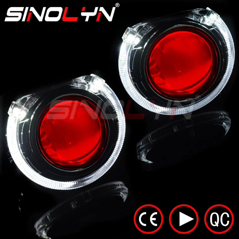 Линза для фар Sinolyn Angel Devil Eyes HID Биксеноновая линза 2 5 WST H7 H4 автомобильные