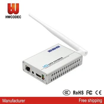 

HWCODEC H8118AV-WP H264 H265 HDMI Encoder IPTV Video Encoder Wireless 1080P Video Converter Support HTTP RTSP RTMP for YouTube