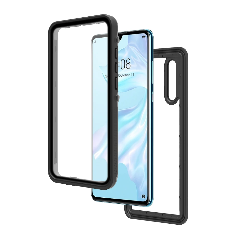 Водонепроницаемый чехол P40Pro P40 P30 Pro для Huawei с защитой 360 градусов прозрачный Чехол