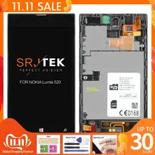 Оригинальный сенсорный ЖК экран 4 ''для Nokia lumia 520 сменный