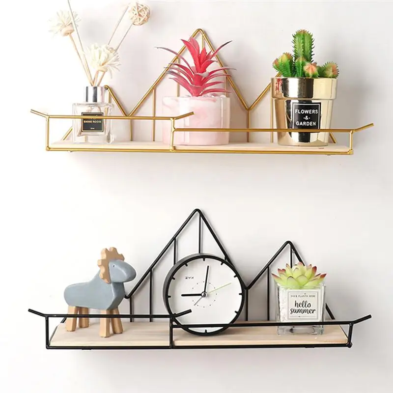 Unique Storage Stand Creative Iron Art Rack Sundries Organizer Shelf for Home Living Room without Nail | Дом и сад