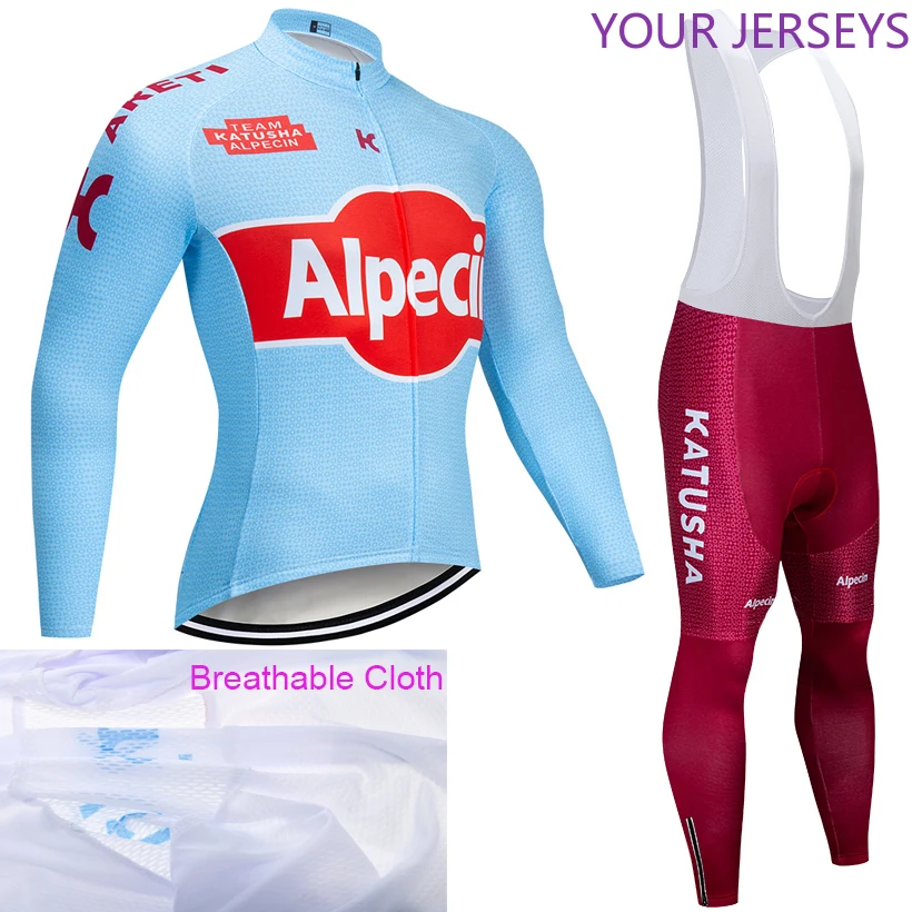 

2020 TEAM Groupam Long Sleeve Cycling JERSEY Bike Pants Set Mens 20D Pads Ropa Ciclismo Brathable Cycling Wear Maillot Culotte