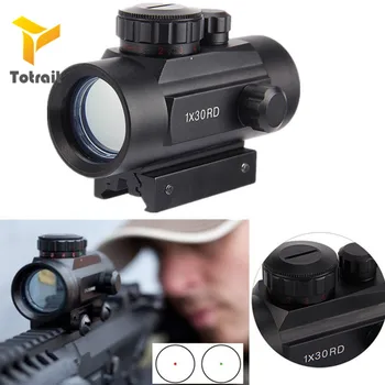 

TOtrait 1X30 Holographic Riflescope Hunting Optics Scope Red Green Dot Tactical Sight For Hunting Shotgun 20mm Air Rifle Scope