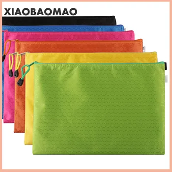 Canvas B8 A6 A5 B5 A4 B4 A3 Zipper Bags Colorful Document Pouch File Bag File Folder Stationery School Words Filing Production 1