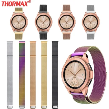 

22MM 20MM For Samsung Galaxy 42/46MM&Gear Sport S2 S3 Frontier Classic Band For Huami Amazfit Stainless Steel Mesh oop Watch sam