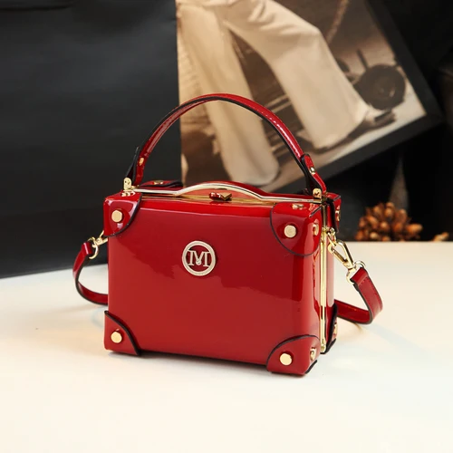 New Fashion Small Box Shoulder Bags for Women Leather Handbag