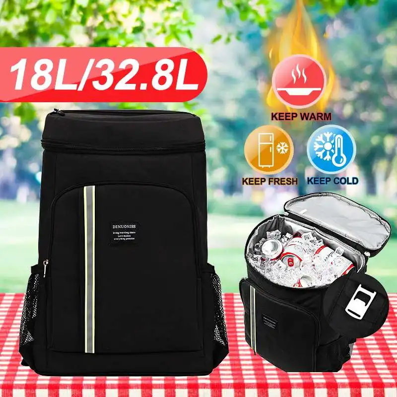 Cooling Backpack Beer-Bag Ice-Cooler Picnic Camping Insulated for Large 18l/32.8l