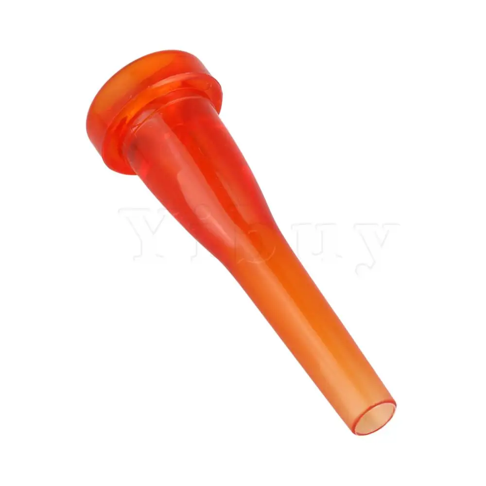 Yibuy Orange ABS Trumpets Mouthpiece Diameter 27MM Musical Parts 7C