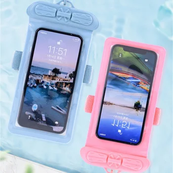 

Waterproof Mobile Phone Bag Swimming Underwater Touch Screen Cellphones Pouch For Surfing Diving Beach Sea Use New CY02