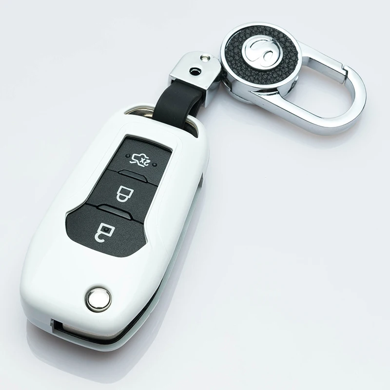 D-silver Для Ford Escort Mondeo Everest Ranger, Fusion покрытие для ключей, автомобильные аксессуары, набор автомобильных ключей, брелок для ключей, новинка - Название цвета: D-silver