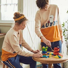 New Fashion Pajamas for Couple Long Sleeve Cartoon Printing Crew Neck Long Pants Homesuit Homeclothes Sports Style Pajamas Set New Fashion Pajamas for Couple Long Sleeve Cartoon Printing Crew Neck Long Pants Homesuit Homeclothes Sports Style Pajamas Set