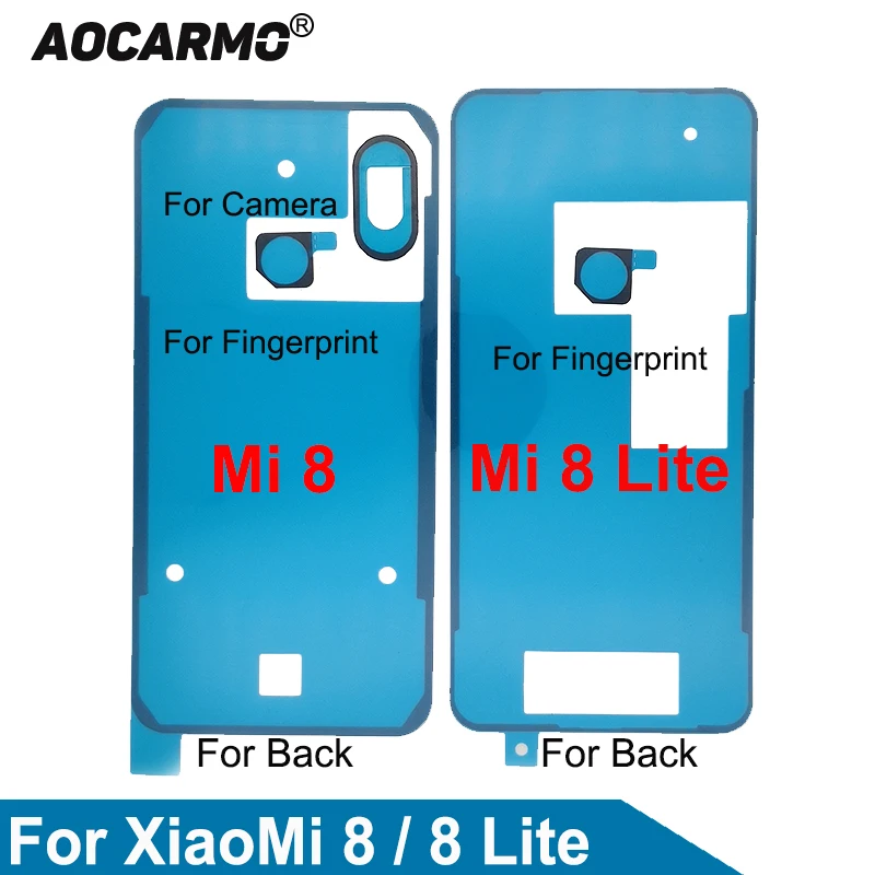 Aocarmo для XiaoMi 8 Mi8/Honor Lite задняя крышка корпуса клей фотоаппаратов стикеры