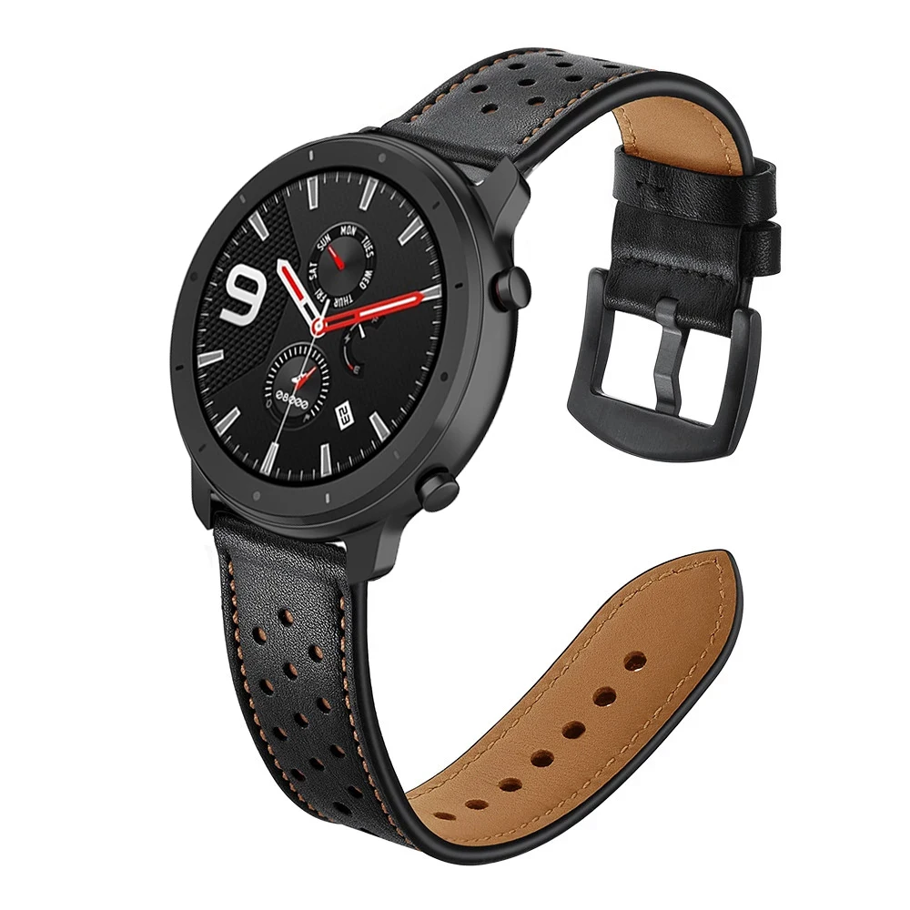 Leather-Watch-Band-Replacement-Wrist-Straps-for-Xiaomi-Huami-Amazfit-Bip-Youth-Watch