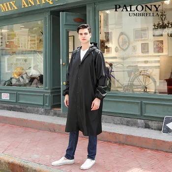 

PALONY New Fashion Raincoat Men And Women EVA Adult Rainwear Portable Outdoor Travel Waterproof Camping Hooded Plastic Rain Cove