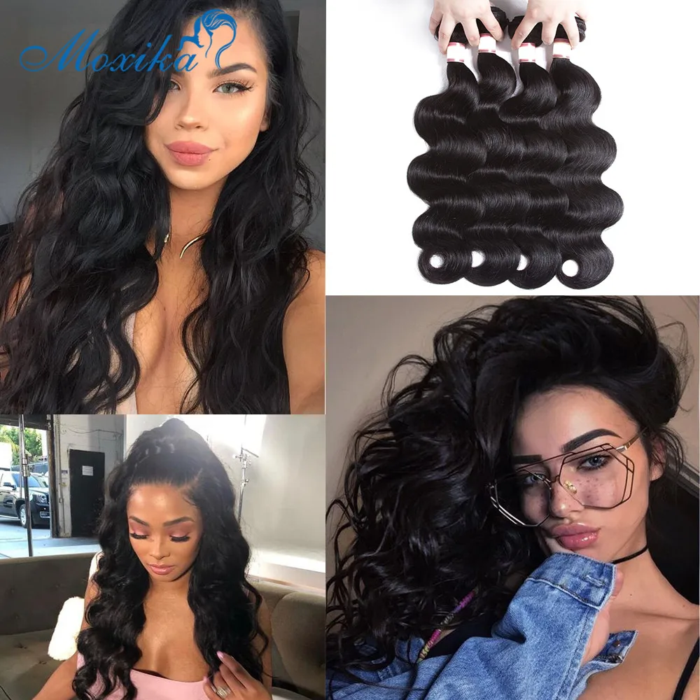 Moxika Peruvian Hair Weave Body Wave Hair L 3/4 Bundles Deals Double Remy Human Hair Extensions Bundles Free Shipping 8-26 Inch Moxika Peruvian Hair Weave Body Wave Hair L 3/4 Bundles Deals Double Remy Human Hair Extensions Bundles Free Shipping 8-26 Inch