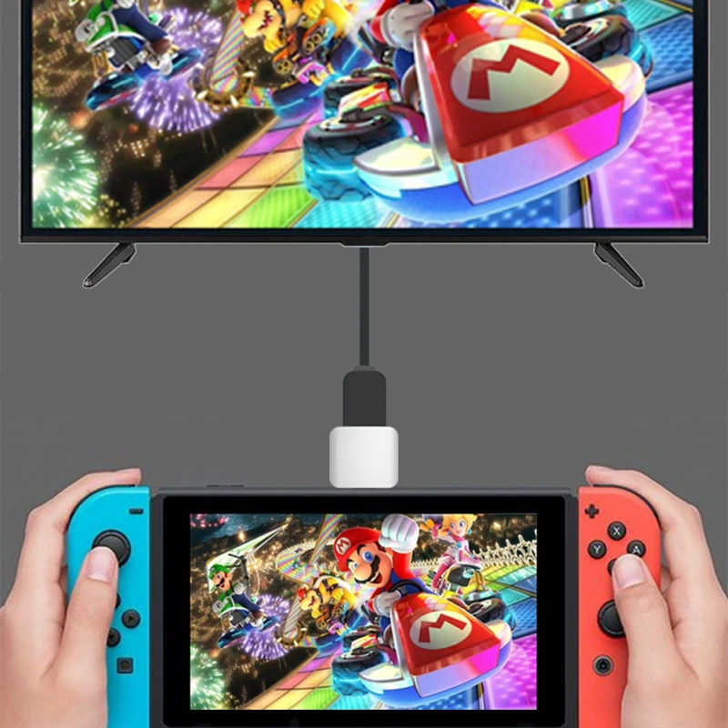 Мини USB C Plug-and-play монитор Широкая совместимость конвертер высокой четкости type-C к адаптеру