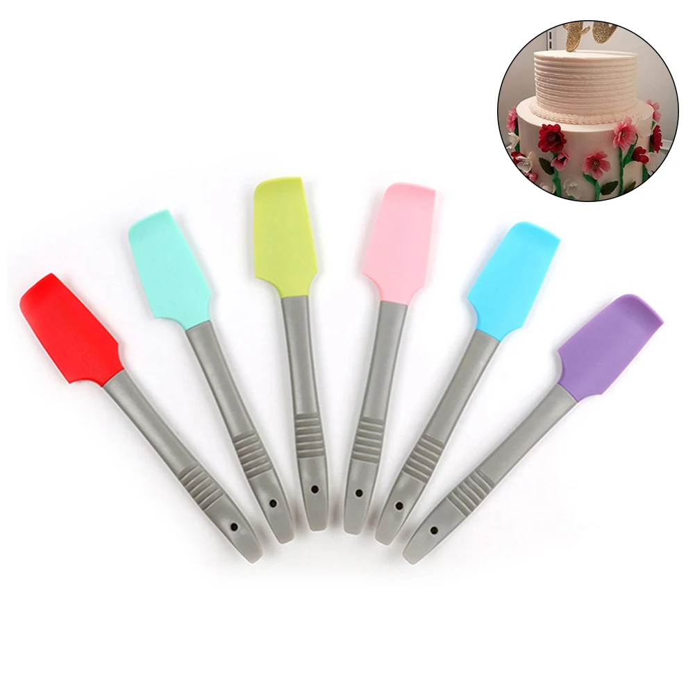 Горячая Распродажа маленький пищевой силиконовый шпатель смеситель для теста