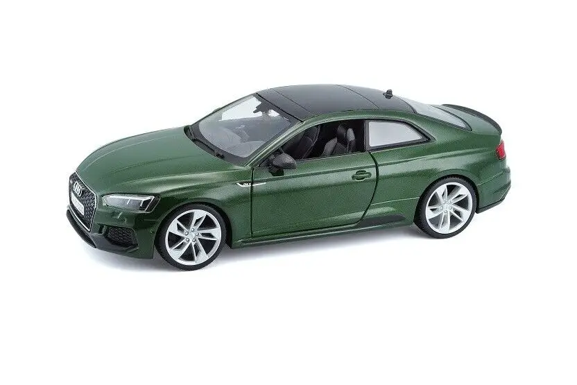 Bburago 1:24 Audi RS5 RS 5 Coupe литая модель спортивный гоночный автомобиль в коробке - Цвет: Зеленый