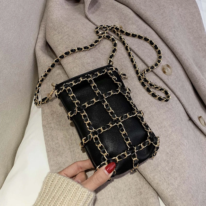 iVog New Arrival Everyday Ladies Ladies Messenger Crossbody Handbag louis Black Chain Hand Bags for Women