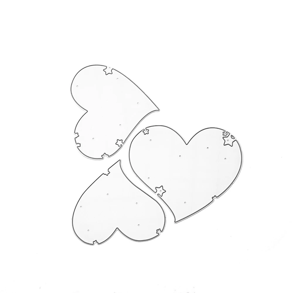  Heart Dies Love Paper Cards Cut Dies Stencils Embossing Die Greeting Card Invitation Card DIY Decor - 4.00005E+12