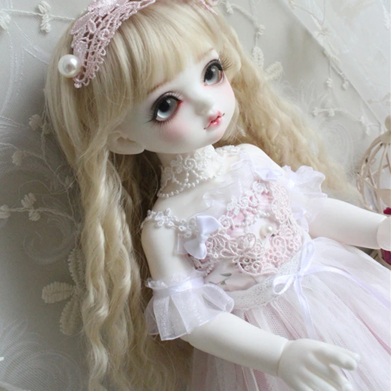 Кукла Одежда 1/6 1/4 BJD платье розовое сказочное для YOSD Blyth кукла аксессуары головной