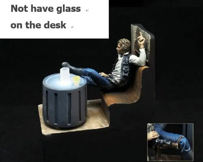 1/24 масштаб resin Смола ковбой(без стекла) Коллекционная фигурка
